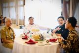 Ganjar, Gibran, Prabowo dan Erick ngorbrol santai di Adi Soemarmo