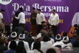 Sejumlah tokoh Forum Kerukunan Umat Beragama (FKUB) menghadiri doa bersama di Balai Kota Kediri, Jawa Timur, Senin (24/7/2023). Doa bersama yang diikuti sejumlah pemeluk agama dan penghayat kepercayaan tersebut guna mempererat kerukunan antarumat beragama sekaligus memperingati Hut ke-1144 Kota Kediri. ANTARA Jatim/Prasetia Fauzani/zk