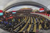 Suasana Sidang Tahunan MPR dan Sidang Bersama DPR - DPD Tahun 2023 di Gedung Nusantara, Kompleks Parlemen, Senayan, Jakarta, Rabu (16/8/2023). ANTARA FOTO/Galih Pradipta/wsj.