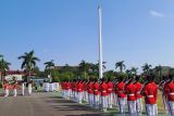 Pemerintah Provinsi Kepulauan Bangka Belitung melaksanakan Upacara HUT ke-78 RI di Lapangan Pemprov Babel, Kamis (17-08-2023). (ANTARA FOTO/ Chandrika Purnama Dewi)