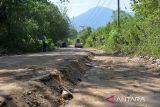 Pekerja mengoprasikan alat berat saat perbaikan jalan daerah yang terkoneksi dengan jalan nasional  di pedalaman kabupaten Aceh Besar, Aceh, Rabu (13/9/2023).  Kementerian Pekerjaan Umum dan Perumahan Rakyat (PUPR) tahun 2023 mengalokasikan anggaran sebesar 14,6 triliun untuk perbaikan sekitar 6.000 km jalan daerah dan 2.300 meter jembatan guna mempercepat peningkatan koneksitas dan perekonomian daerah. ANTARA FOTO/Ampelsa.