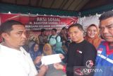 Relawan Ganjar Pranowo di Kalteng salurkan bantuan korban kebakaran