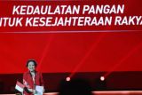Rakernas IV PDIP, lagu Indonesia Raya 3 stanza berkumandang