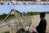 Jembatan rangka baja ambruk di Nagan Raya