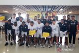  Sejumlah pemain sepakbola Timnas Panama U-17 tiba di Bandara Internasional Juanda Surabaya di Sidoarjo, Jawa Timur, Rabu (1/11/2023). Kedatangan pemain Timnas Panama U-17 tersebut untuk melakukan persiapan sebelum bertanding di Piala Dunia U-17 dalam Grup A bersama Timnas Indonesia, Ekuador dan Maroko. ANTARA Jatim/Umarul Faruq/zk 