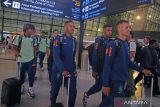 Pesepak bola Tim Nasional Brasil U-17 tiba di Bandara Soekarno Hatta, Tangerang, Banten, Sabtu (4/11/2023). Timnas Brasil yang merupakan juara bertahan dalam Piala Dunia U 17 berada di Group C bersama Iran, Kaledonia Baru dan Inggris. ANTARA FOTO/Muhammad Iqbal/wsj.