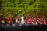 Suasana upacara pembukaan Piala Dunia U-17 2023 di Stadion Gelora Bung Tomo, Surabaya, Jawa Timur, Jumat (10/11/2023). ANTARA FOTO/Aditya Pradana Putra/aww.