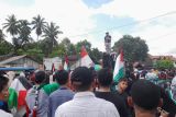 Ribuan orang long march aksi bela Palestina di Pasaman Barat