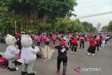 KPU Batang sosialisasikan Pemilu 2024 melalui senam