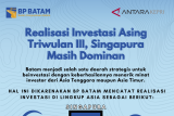 Realisasi Investasi Asing Triwulan III, Singapura Masih Dominan