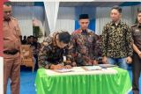 Kadis Kesbangpol Pesisir Selatan hadiri deklarasi kampung pengawasan Pemilu partisipatif di Binjai Tapan