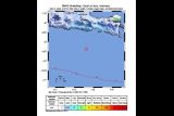 Gempa dengan magnitudo 5,2 di tenggara Malang