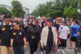 KPU Kotim kampanyekan pemilu damai melalui jalan sehat
