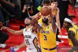 Anthony Davis alami cedera mata saat Lakers menang atas Raptors