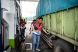 Peninjauan layanan Pertamina siaga di Tol Palembang-Lampung