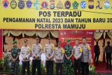 Kapolda Sulbar mengecek kesiapan pos pengamanan Natal dan tahun baru