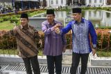 Ketum Partai Demokrat AHY mengaku belum diajak bicara soal kabinet Prabowo-Gibran