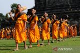 Ritual Thudong Pabbajja Samanera Sementara di Magelang