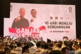 Ganjar-Mahfud hadiri konsolidasi akhir tahun bersama partai koalisi