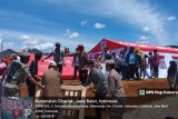 Kementerian Sosial pasang tenda untuk warga terdampak longsor Sukabumi