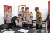 Kapolres Sidrap pantau pemeriksaan kesehatan personel pengamanan TPS pemilu