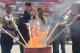 KPU Bandarlampung musnahkan surat suara yang rusak 320 lembar