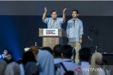 Perolehan suara Prabowo-Gibran capai 57,46 persen berdasarkan hitung cepat KPU