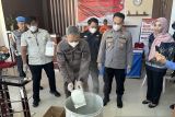 Polisi musnahkan 3 kilogram sabu-sabu asal Kalimantan Utara