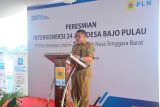 Pembangunan Interkoneksi listrik 24 jam di Desa Bajo Pulau Bima rampung