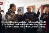 Menkominfo tinjau perkembangan pembangunan Gedung ANTARA Pasar Baru