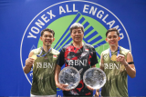 Pebulu tangkis ganda putra Indonesia Fajar/Rian juara All England Open 2024