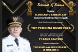 Gubernur Kalteng Top Pembina BUMD 2024