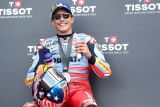 Marc Marquez incar podium di Race MotoGP Amerika