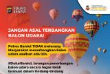 Polres Bantul tidak melarang penerbangan balon udara asalkan berizin
