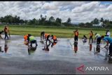 Bandara Sam Ratulangi pastikan Airside bersih dari abu vulkanik Gunung Ruang, Sulut