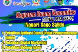 Ruang Komunitas Digital Nagari Sago Salido Pesisir Selatan adakan berbagai pelatihan untuk masyarakat