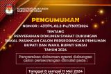 KPU Sinjai umumkan syarat dukungan bakal calon perseorangan Pilkada  2024