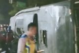 Bus rombongan pelajar SMK Depok terguling di Ciater