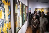 Tinjau pameran Melik Nggendong Lali, Megawati sebut Dalam seni, ada politik