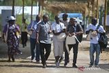 Sejumlah delegasi menghadiri acara Balinese Water Purification Ceremony dalam rangkaian World Water Forum ke-10 2024 di Kura-Kura Bali, Denpasar, Bali, Sabtu (18/5/2024). ANTARA FOTO/Media Center World Water Forum/Aprillio Akbar/wsj.