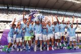 Man City rayakan gelar Liga Premier bersejarah empat kali beruntun