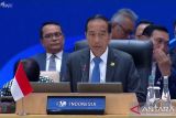 Presiden Jokowi  paparkan capaian infrastruktur air kepada kepala negara di WWF