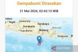 Malang diguncang gempa magnitudo 5,3