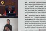 MK tolak permohonan PHPU untuk DPR RI Dapil Jateng 3 oleh PPP
