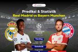 Prediksi dan statistik Real Madrid vs Bayern Munchen