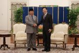 Prabowo Subianto sebut Indonesia perkuat kerja sama pertahanan dengan Singapura