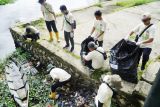 Relawan Pegawai PLN sapu bersih 1,4 ton Sampah di tiga lokasi Kalteng-Kalbar