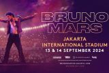 Bruno Mars kembali konser di Jakarta 13 dan 14 September 2024