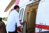 Jokowi kunjungi Barito Timur naik helikopter Super Puma