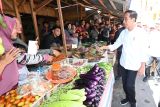 Jokowi cek harga bahan pokok di Pasar Beringin Buntok Kalteng